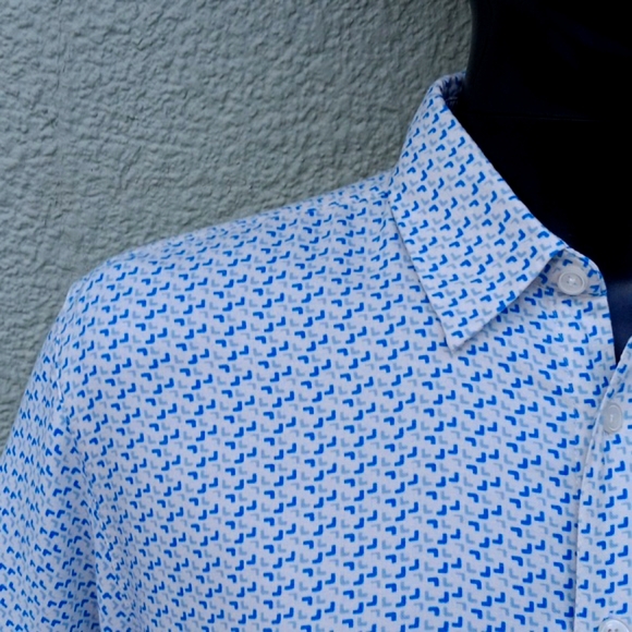 LINEA ROSSO SIGNATURE MEN'S SILK-RAYON BLEND LUX SS SHIRT - Picture 6 of 17